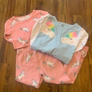 Three piece Unicorn pajama set